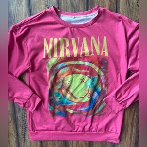 Pink Nirvana Graphic Sweatshirt